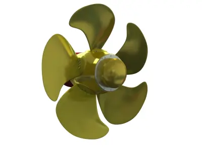SHIP PROPELLER AND THRUSTER 3D model