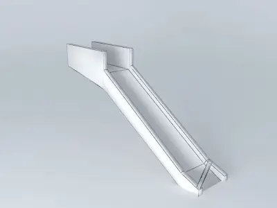747-400 overwing emergency slide Free 3D model