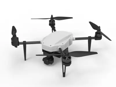 X450 Drone  3D model