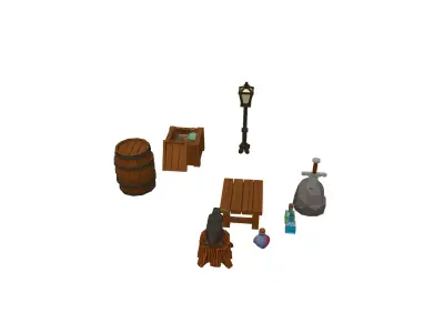 Ultimate props Pack 3D model