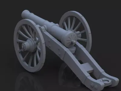 Napoleon Cannon 3D print model