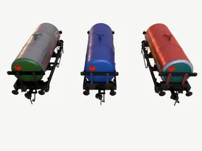Rail Tanker 3D model