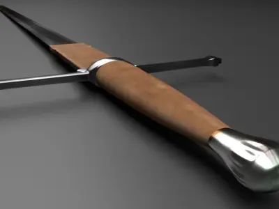 William Wallace Sword Low-poly 3D model