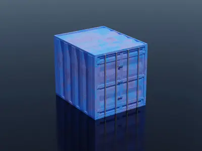 Sea Container PACK 3D model