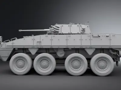 KTO Rosomak Scale model  3D print model