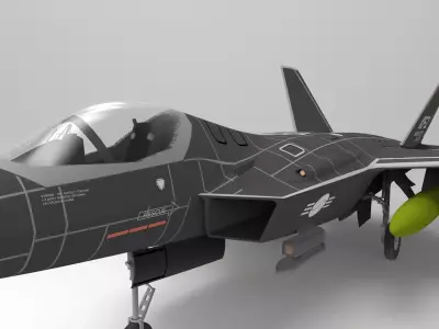 Stealth fighter jet 3D model