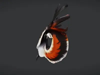 Owl Mask Low-poly 3D model