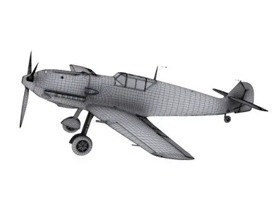 Messerschmitt BF109-E3 Emil 3D model