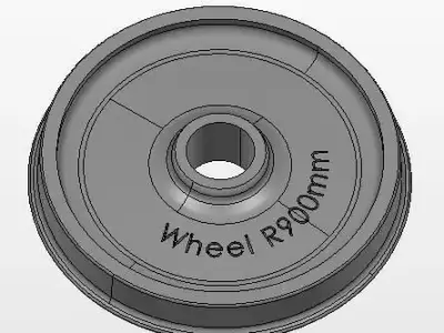 Wheel R900mm 3D model