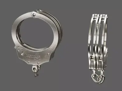 Handcuffs 3D Model Low-poly 3D model