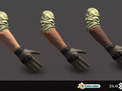 FPS Hands 3D model