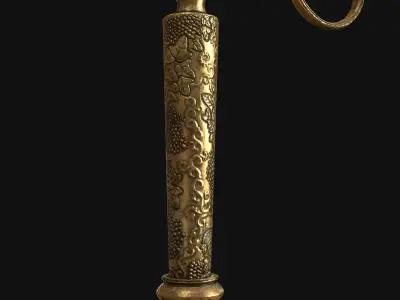 Antique Candle Tree - PBR 3D model