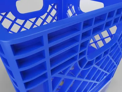  Milk Crate Low-poly 3D model