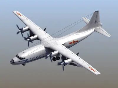 Shaanxi Y-8E Cub Drone Carrier 3D model