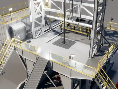 Oil drilling Equipment compilation 3D model