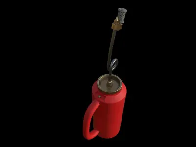Drip Torch Low-poly 3D model