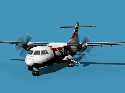 ATR-42-320 Czech Air 3D model