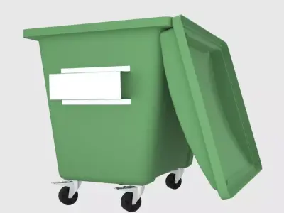 waste bin 3D model