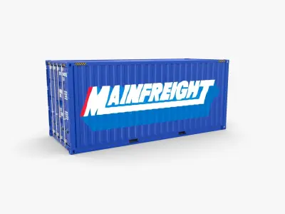 20ft Shipping Container Mainfreight 3D model