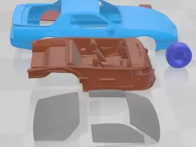 Pontiac Firebird Trans Am 1988 Printable Car  3D print model