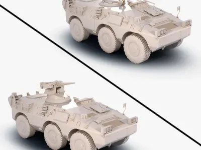 PUMA 6X6 3D print model