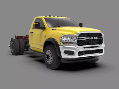 Dodge Ram 3500 2024 Heavy Duty Pickup Truck Low-poly 3D model