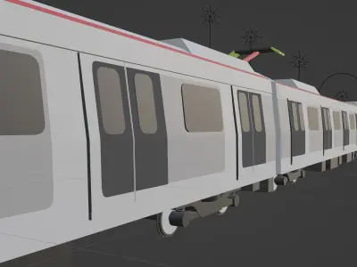 Hong Kong MTR Q-Train  3D model