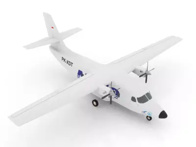 Indonesian Aerospace N-219 3D model