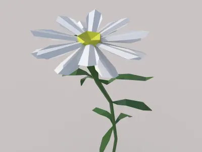 Flower Free low-poly 3D model