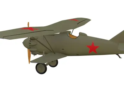 Tupolev I4  ANT-5 Low-poly 3D model