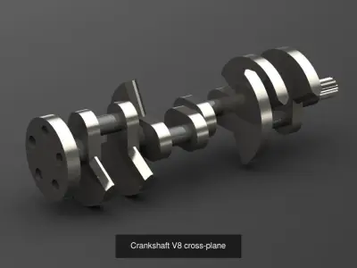 Engine assembly V8 3D Model Pack