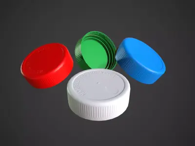 Bottle Cap Low-poly 3D model purchase