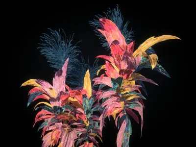 Pandora Flower Animated 3D model