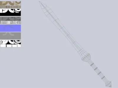 Gladius Low-poly 3D model