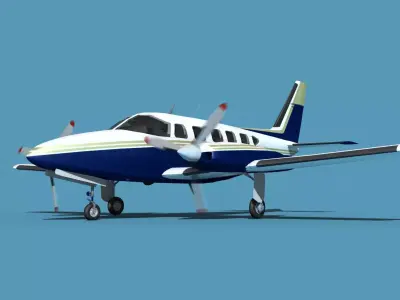Piper PA-31-350 Navajo Chieftain 3D model