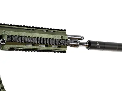 Custom Weapon Model 3d  Free low-poly 3D model