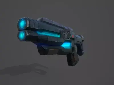 X-47 Plasma Rifle Low-poly 3D model