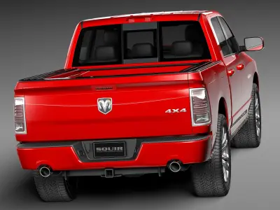 Dodge Ram Crew Cab Sport 2013 3D model buy