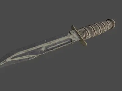 knife 1 Low-poly 3D model purchase