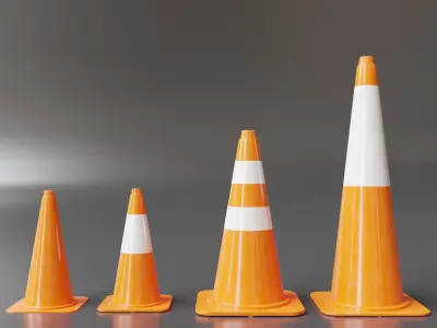 Cones Pack 002 3D model