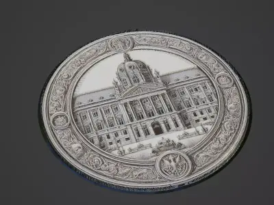 Building House Pendant Medallion 3D print model 22