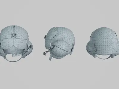 Gentex SPH4 Flight Helmet Low-poly 3D model
