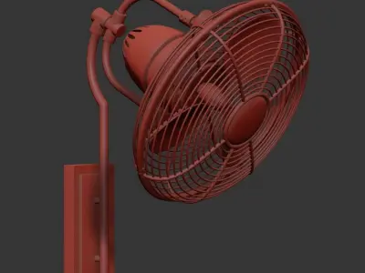 Veranda Patio Fan 3D model