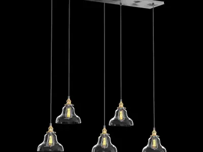 BOULANGERIE RECTANGULAR PENDANT 3D model