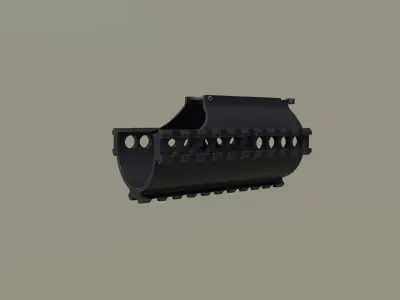 VSS-M Vintorez Barrel Handguard Low-poly 3D model