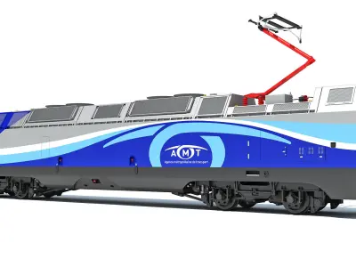 Exo ALP-45DP Locomotive Train 3D model