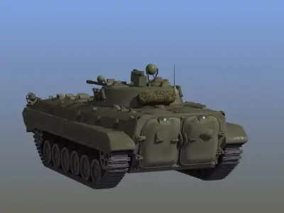 BMP-2 Soviet Infantry Fighting Vehicle APC 3D model