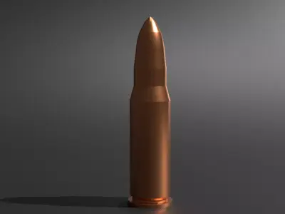 Bullet Low-poly 3D model buy