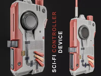 Sci-fi Controller  Device Low-poly 3D model