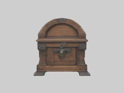 Old Chest Model Low-poly 3D model